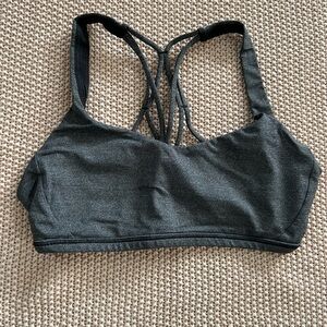 Lululemon Heather Gray Strappy Sports Bra